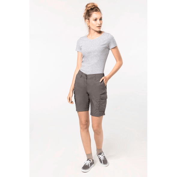 Kariban | Leichte Damen-Shorts mit mehreren Taschen